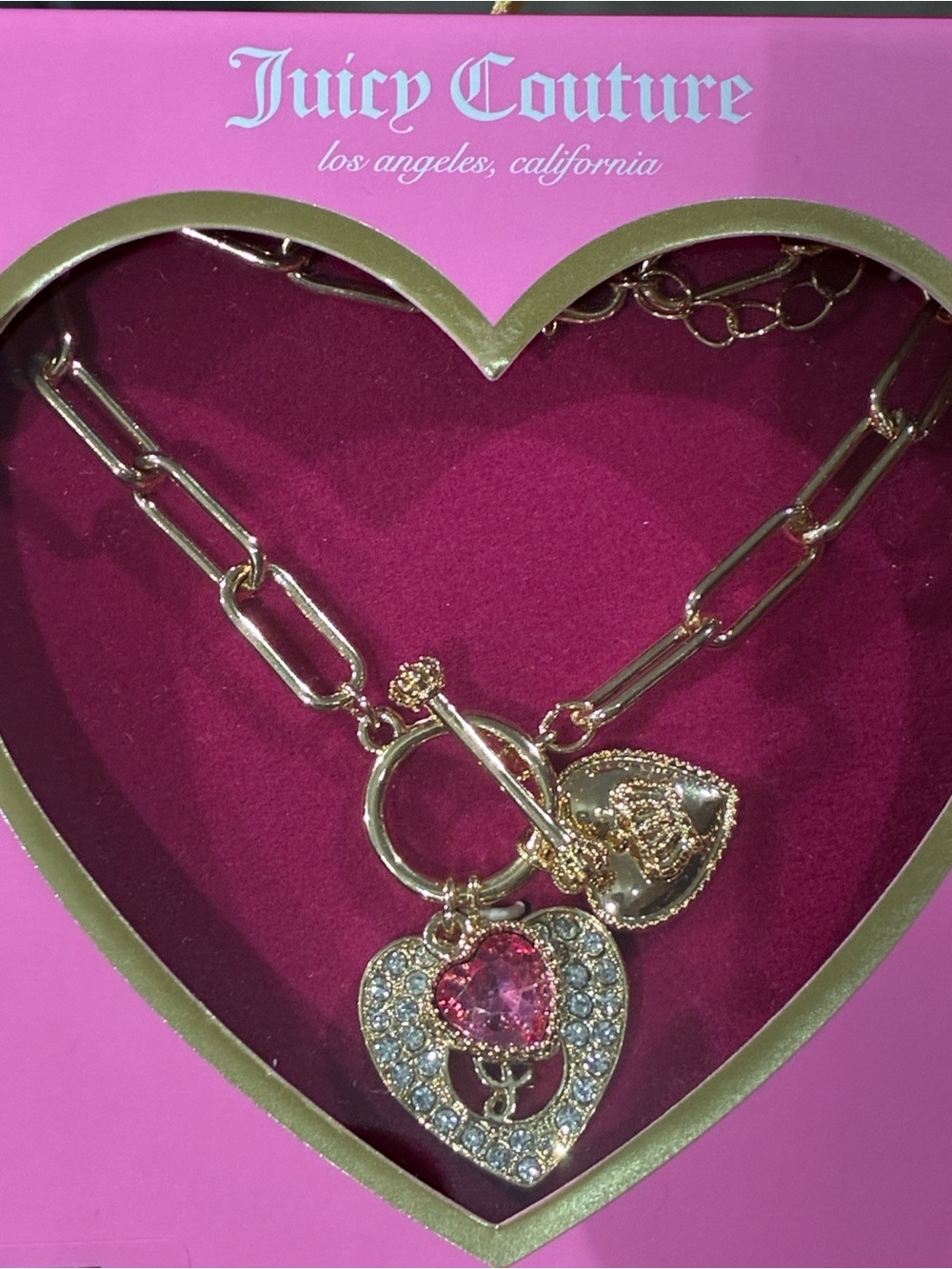 Juicy Couture charm toggle bracelet gift set